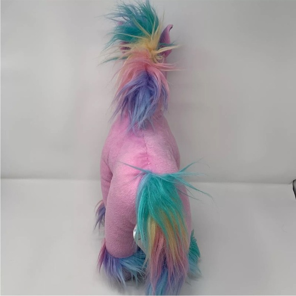 Build A Bear BAB Beary Fairy Friends Pink Rainbow Unicorn Plush Toy 15”H BABW - Picture 3 of 5